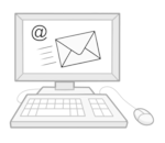 E-Mail auf einem Computer-Bildschirm