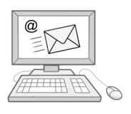 E-Mail auf einem Computer-Bildschirm
